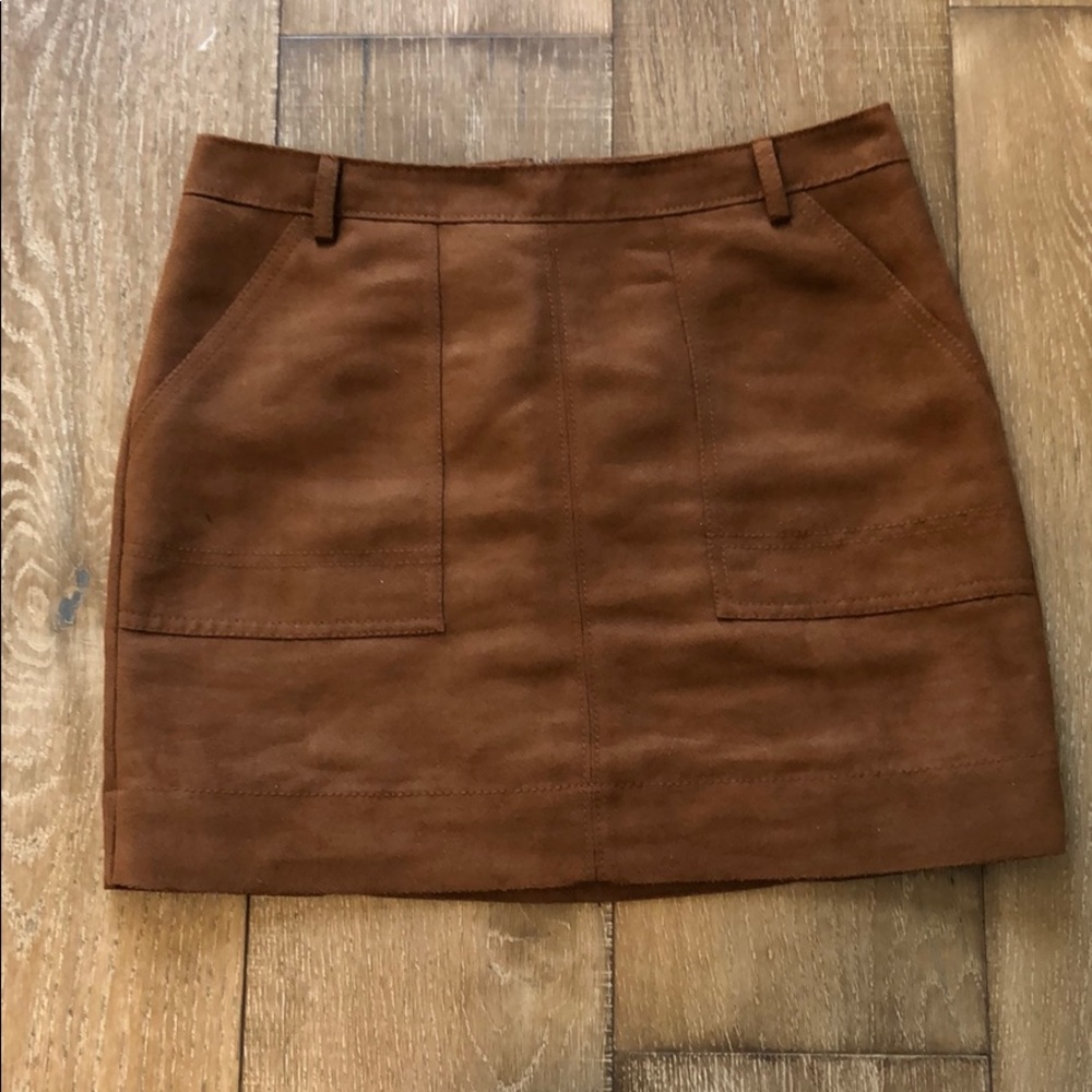 Hinge Brown mini skirt